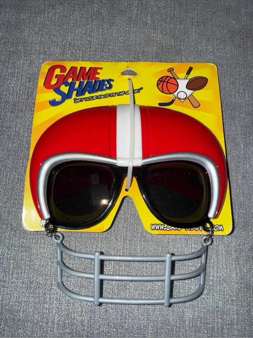 Game Shades Red Football Helmet Sunglasses by Game Shades